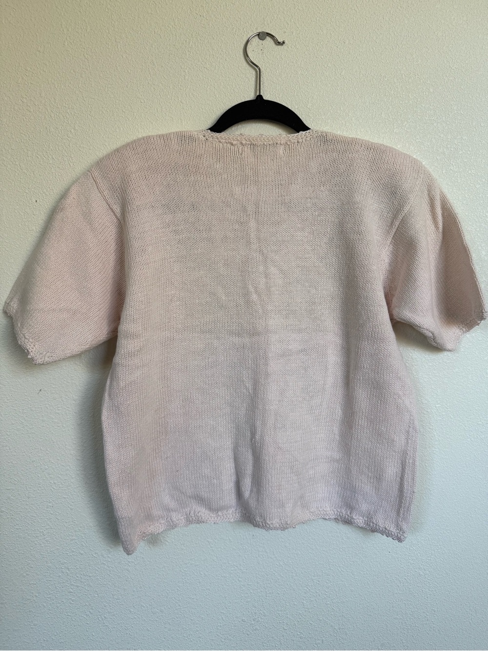 Carolyn Taylor Cottagecore Floral Embroidered Pearl Button Cardigan Sweater M - Picture 6 of 9